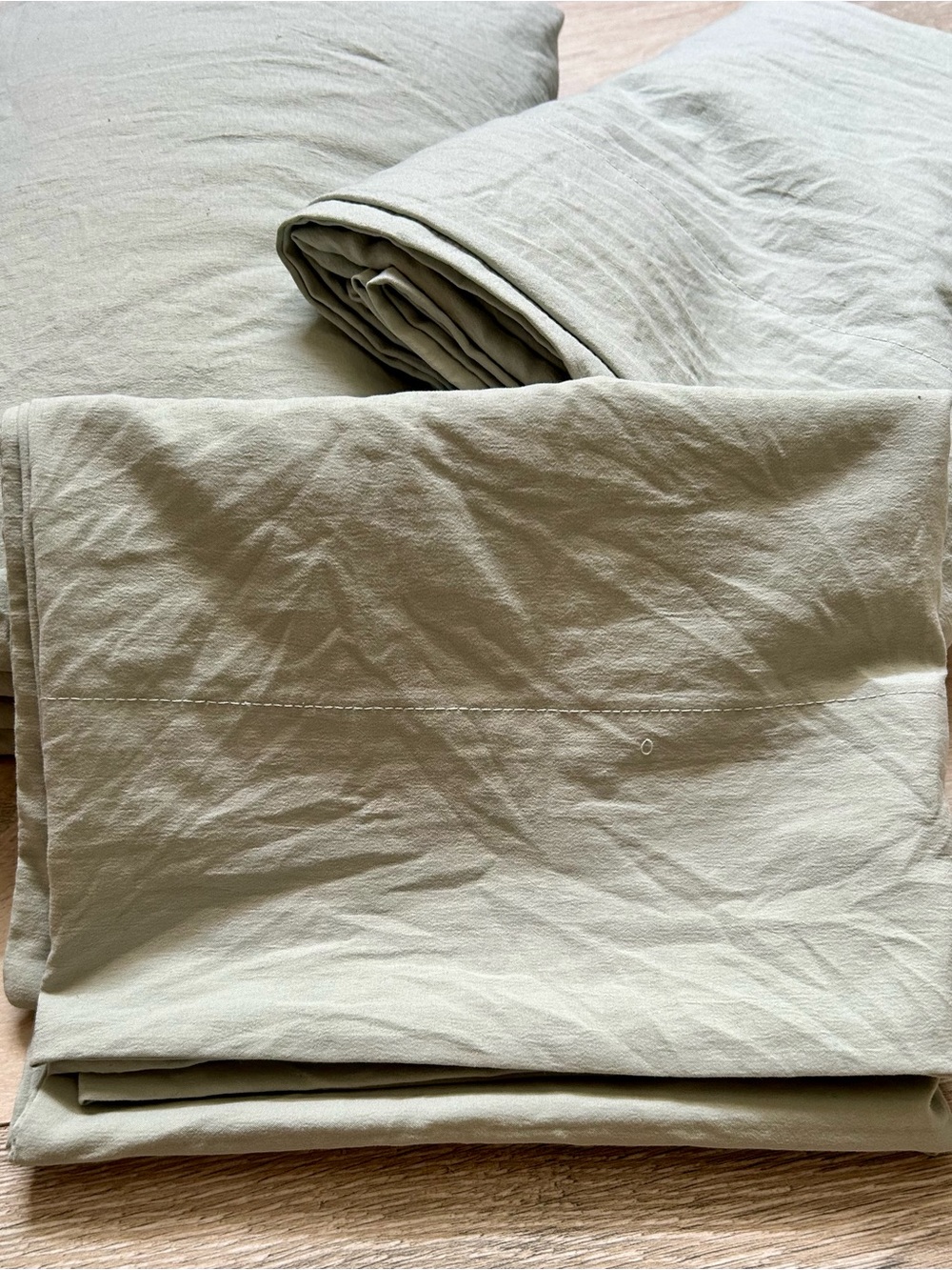Mainstays Sage Green Cotton Sheet Set